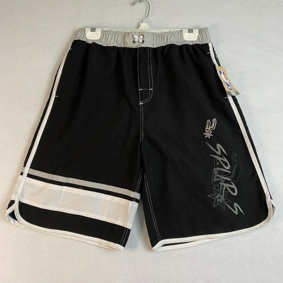BOYS NBA San Antonio Spurs SWIM TRUNKS BOARD SHORTS SZ 18 XL NWT - Picture 1 of 6